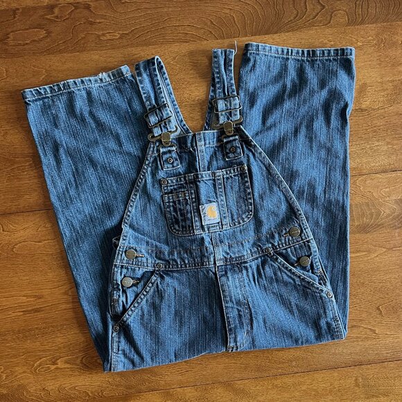Carhartt blue denim overalls 6 - Picture 1 of 12
